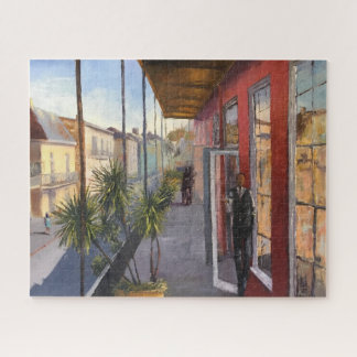 Impressionistisch New Orleans Balcony Scene Painti Legpuzzel