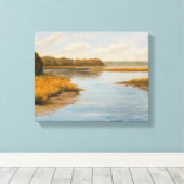 Impressionistisch schilderij Long Island New York Canvas Afdruk (Insitu (Houten vloer))