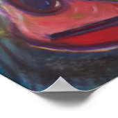 Impressionistisch schilderij van gitaar poster (Hoek)