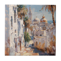 Impressionistisch schilderij van Tunis