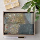 Impressionistisch schilderij Wildflower Landschap Tissuepapier (Geschenk)