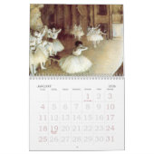 Impressionistische aangepaste gedrukte kalender (Jan 2026)