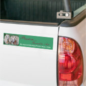 Impressionistische Bumpersticker van witte paarden (Op Truck)