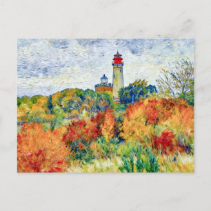Impressionistische herfsttafereel bij vuurtoren Ka Briefkaart
