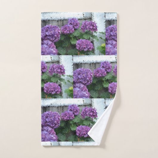 Impressionistische Hortensia Bad Handdoek (Handdoek)