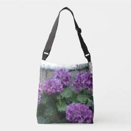 Impressionistische Hortensia's Crossbody Tas