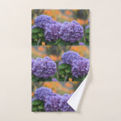 Impressionistische hydrangea bad handdoek (Handdoek)