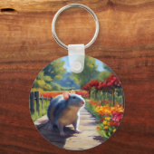 Impressionistische kunst sleutelhanger (Voorkant)