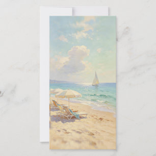 Impressionistische kunst van het zonnige strand