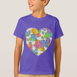 Impressionistische pasteelValentijn Harten T-shirt