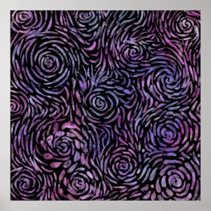 Impressionistische rozen poster