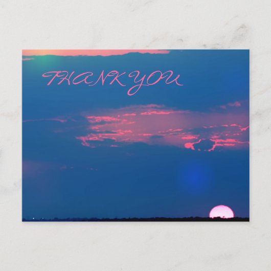 Impressionistische Zonnetijd uit Zee Dank u Briefk Briefkaart (Voorkant)
