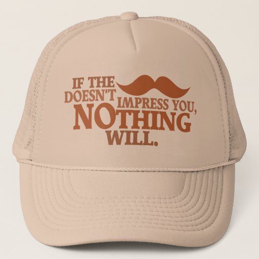 Impressionnant casquette de moustache - choisir la (Devant)