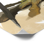 Impressionnant Poster de la grenouille large et fo (Coin)