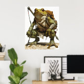 Impressionnant Poster de la grenouille large et fo (Bureau à domicile)