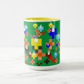 Impressionnisme d'art pixel - Tasses d'été (Centre)