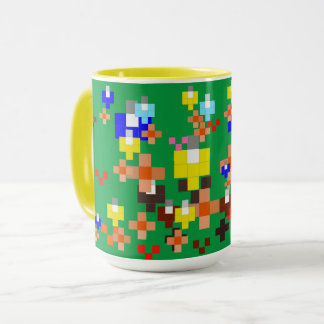 Impressionnisme d'art pixel - Tasses d'été
