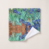 Impressionnisme du jardin fleuri Van Gogh Irises (Gant de toilette)