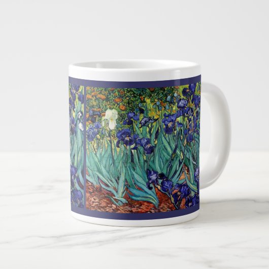 Impressionnisme Van Goghs Iriss Grosse Mug Jumbo (Devant droit)