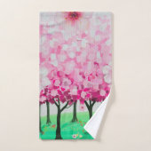 Impressionniste cerisier fleurs rideau de douche (Serviette à main)