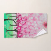 Impressionniste cerisier fleurs rideau de douche (Serviette à main)