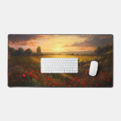 Impressionniste Champ de pavot paysage coucher de  (Clavier et souris)