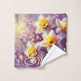Impressionniste Daffodil Floral Purple Personnalis