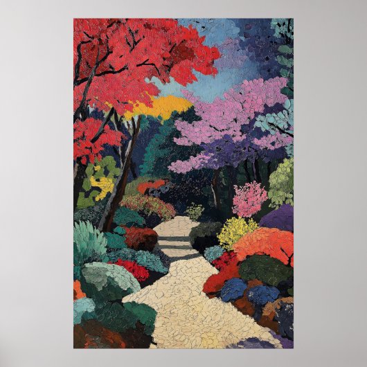 Impressionniste vibrant - Impression d'art de jard (Devant)
