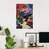 Impressionniste vibrant - Impression d'art de jard (Bureau à domicile)