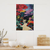 Impressionniste vibrant - Impression d'art de jard (Cuisine)