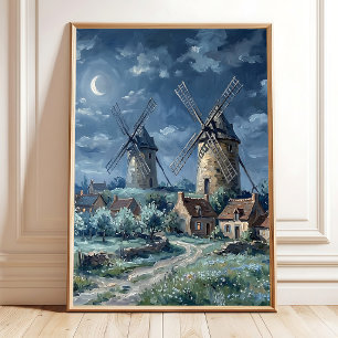 Impressionniste Village de Printemps Art Mural