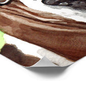 Impressions d'aquarelle Basset Hound (Coin)