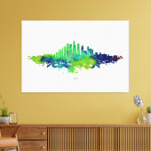 Impressions d'art à l'aquarelle de la skyline de C (Insitu(Salon))