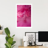 Impressions d'art abstrait de fumée rose Scandi gé (Bureau à domicile)