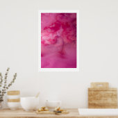 Impressions d'art abstrait de fumée rose Scandi gé (Cuisine)