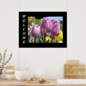 Impressions d'art affiches de bienvenue Fleurs de (Cuisine)