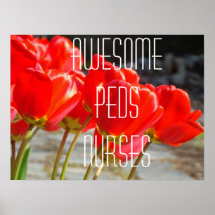 Impressions d'art AWESOME PEDS NURSES Tulipes