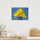 Impressions d'art d'affiches de fleurs de jonquill (Cuisine)