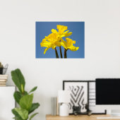 Impressions d'art d'affiches de fleurs de jonquill (Bureau à domicile)