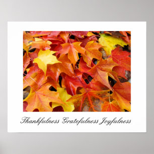 Impressions d'art d'automne Gratitude Joie