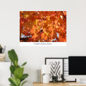 Impressions d'art de feuilles d'automne colorées A (Bureau à domicile)