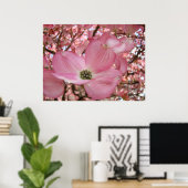 Impressions d'art de fleurs de cornouiller affiche (Bureau à domicile)