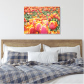 Impressions d'art de fleurs de tulipes orange rose (Insitu(Chambre))
