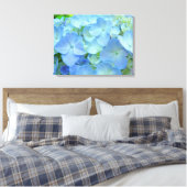 Impressions d'art de fleurs d'hortensia bleu paste (Insitu(Chambre))