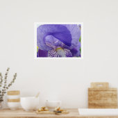 Impressions d'art de fleurs d'iris Fleur d'Iris po (Cuisine)