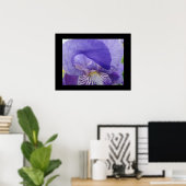 Impressions d'art de fleurs d'iris violettes Irise (Bureau à domicile)