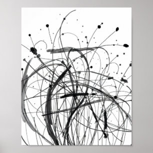 Impressions d'art de ligne abstraite minimale