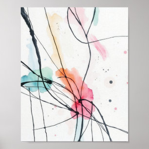 Impressions d'art de ligne abstraite minimale