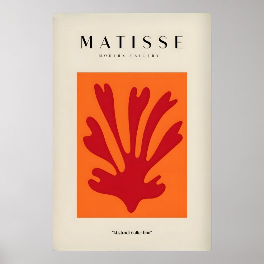 Impressions d'art de Matisse - Abstrait de feuille (Devant)