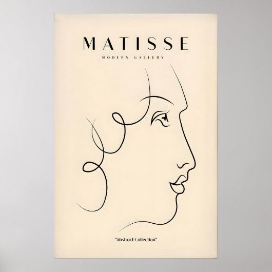 Impressions d'art de Matisse - Dessin au trait d'u (Devant)